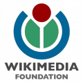 A logo for the Wikimedia Foundation, the non-profit organisation behind Wikipedia and its sister projects