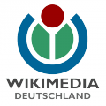 A logo for Wikimedia Deutschland, the German Wikimedia chapter