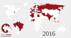 "Participating Countries WLM 2016" freely licensed under CC0 1.0.