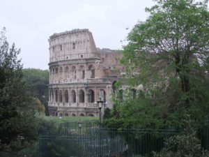 The Colosseum is one of the most famous monuments in Rome.  Photo by Dror Feitelson