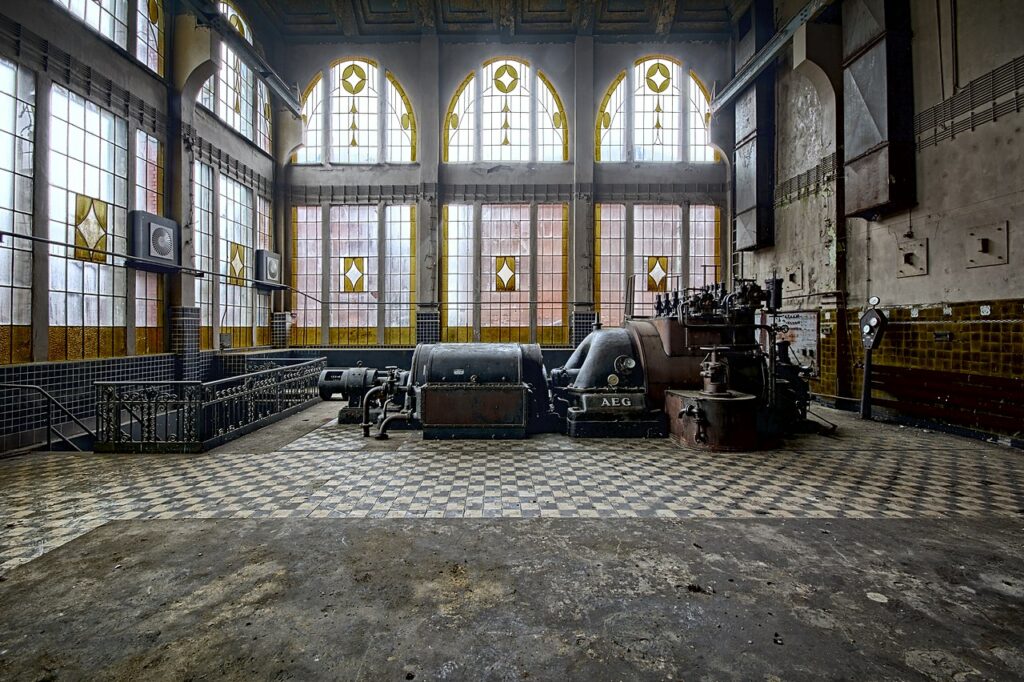 7-е-місце: Електростанція фабрики Шайблера і Громана, Старий Відзев, Лодзь, Польща.