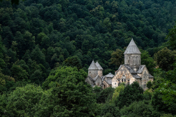 Haghartsin Monastery, view from the viewing platform at the chapel by Vladimir Pankratov