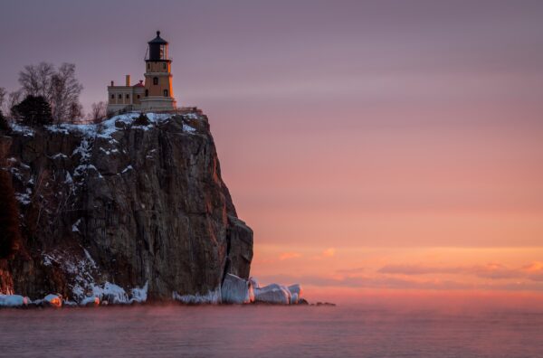 Split Rock Lighthouse on the shores of Lake Superior by MichaelDPhotos