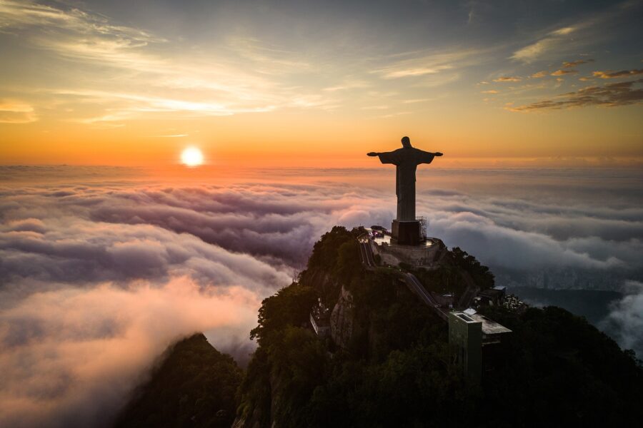 1st place: Statue Christ the Redeemer over the clouds