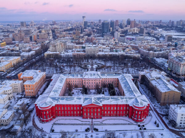 2nd place: Aerial view of the Red University Building by Ryzhkov Oleksandr